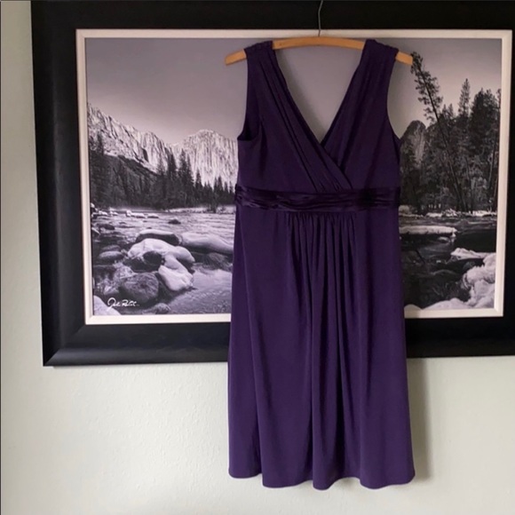 David’s Bridal Sleeveless Jersey Dress Charmeuse - Picture 2 of 8